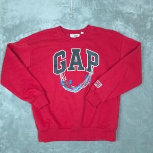 GAP Kids Marvel‎ Spider Man Red Graphic Sweatshirt Pullover Top Size XXL